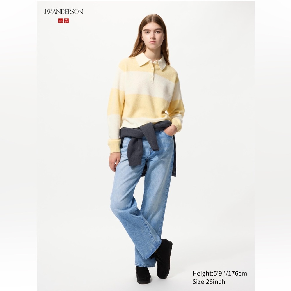 JW Anderson X Uniqlo Classic Light Blue Straight-Leg Jeans